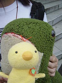 おさむ氏と初対面のピヨッコ