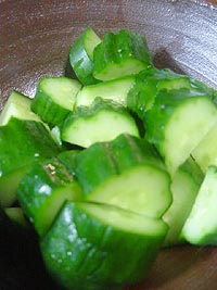 きゅうりのぬか漬け