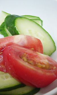 トマトのきゅうり