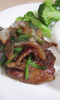 豚のしょうが焼き