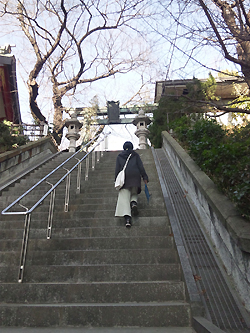 神社の階段