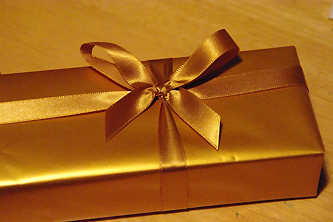金色のラッピング