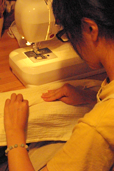 手染めマフラー